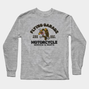 Flying Garage Motorcycle Shop Long Sleeve T-Shirt